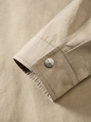 Men's Barn-Style Contrast-Collar Utility Jacket