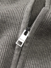 Men's Casual Stand-Collar Sweater Jacket