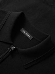 Men's Commuter Solid Jacket-Style Cardigan