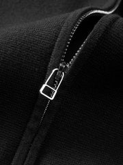 Men's Commuter Solid Jacket-Style Cardigan