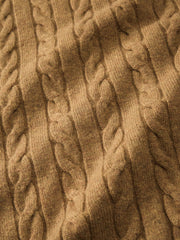 Men's Old Money Style 100% Wool Ribbed Knit Top