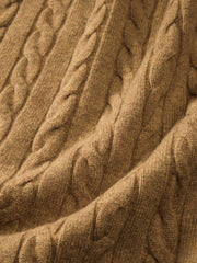 Men's Old Money Style 100% Wool Ribbed Knit Top