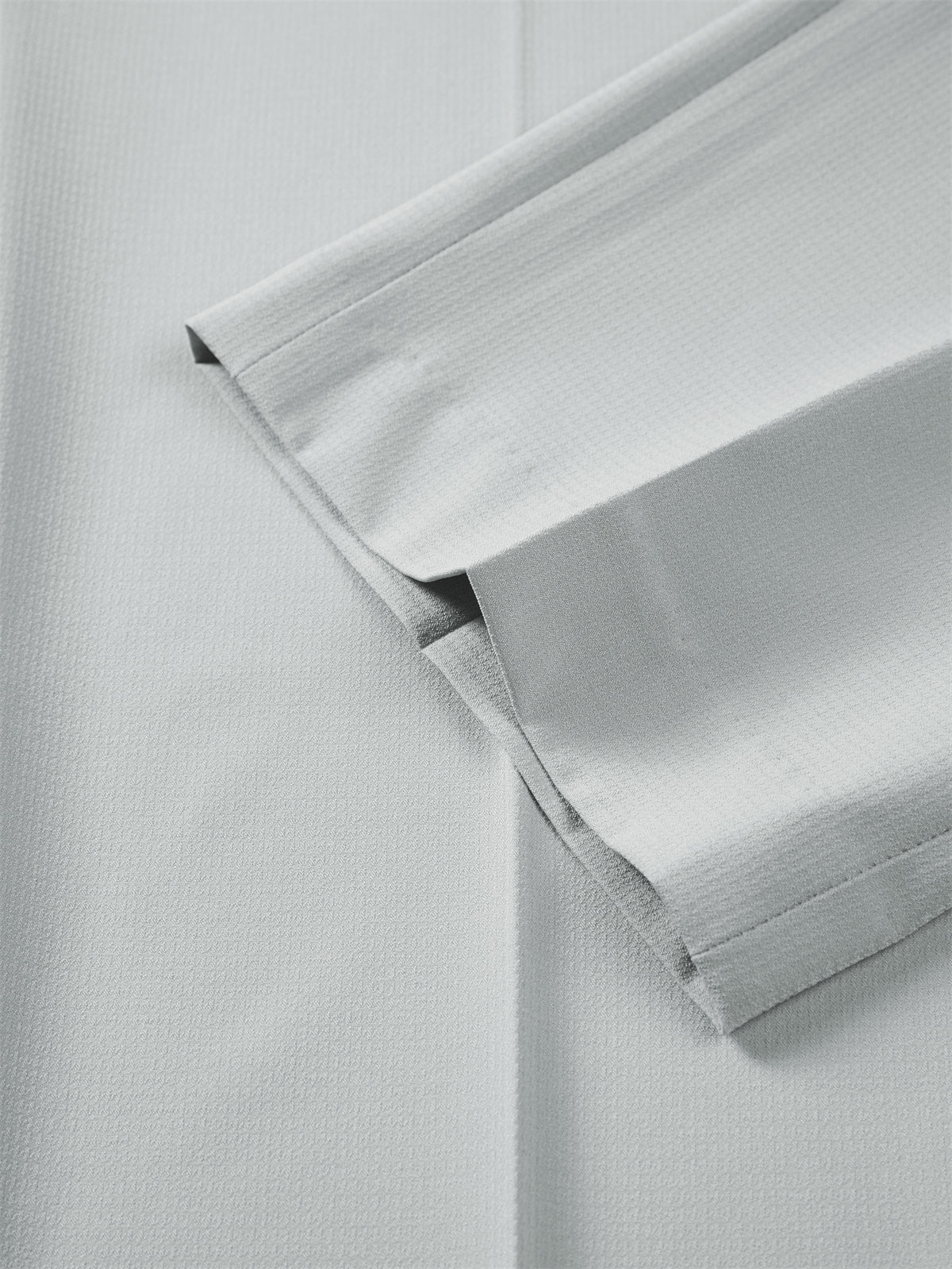 Men's Gray Textured Straight-Leg Pants