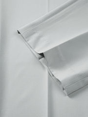 Men's Gray Textured Straight-Leg Pants