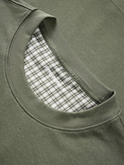 Men's Casual Color-Contrast Cuff T-Shirt