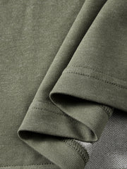 Men's Casual Color-Contrast Cuff T-Shirt
