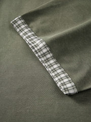 Men's Casual Color-Contrast Cuff T-Shirt