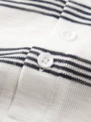Men's Casual  Striped Henley Long-Sleeve T-Shirt