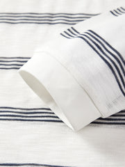 Men's Casual  Striped Henley Long-Sleeve T-Shirt