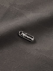 Men's Casual Textured Jacquard Polo Shirt