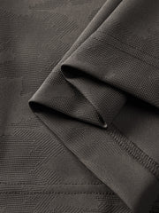 Men's Casual Textured Jacquard Polo Shirt