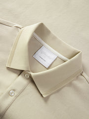 Men's Casual Contrast Striped Polo Shirt