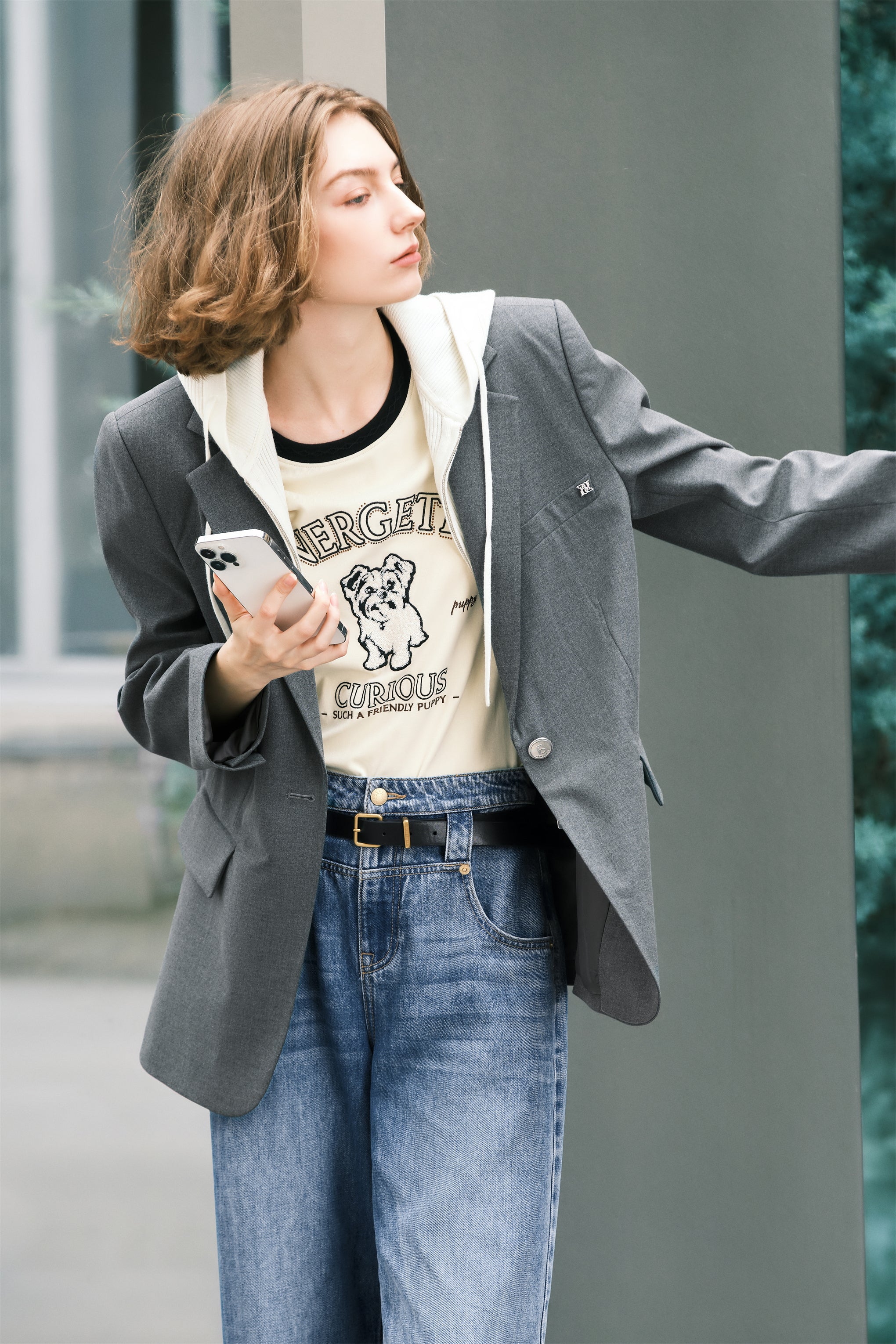 Women's 2-in-1 Hooded Blazer