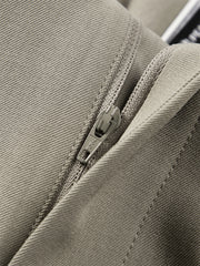 Men's Solid Elastic-Waist Straight-Leg Pants