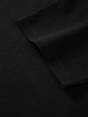 Men's Loose Solid Polo Shirt with Chest Embroidery