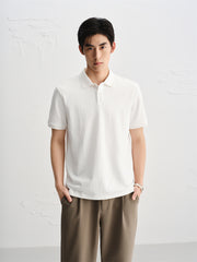Men's 3D Jacquard Polo Shirt