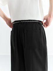 Men's Detachable Drawstring Straight-Leg Pants