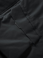 Men's Water-Repellent Hooded Mid-Length Down Jacket