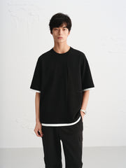 Men's Colorblock Antibacterial Waffle T-Shirt