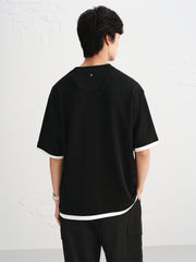 Men's Colorblock Antibacterial Waffle T-Shirt