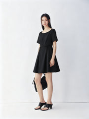 Women's sculptural A-line dress