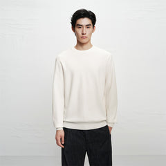 Men's Basic Textured Knit Sweater