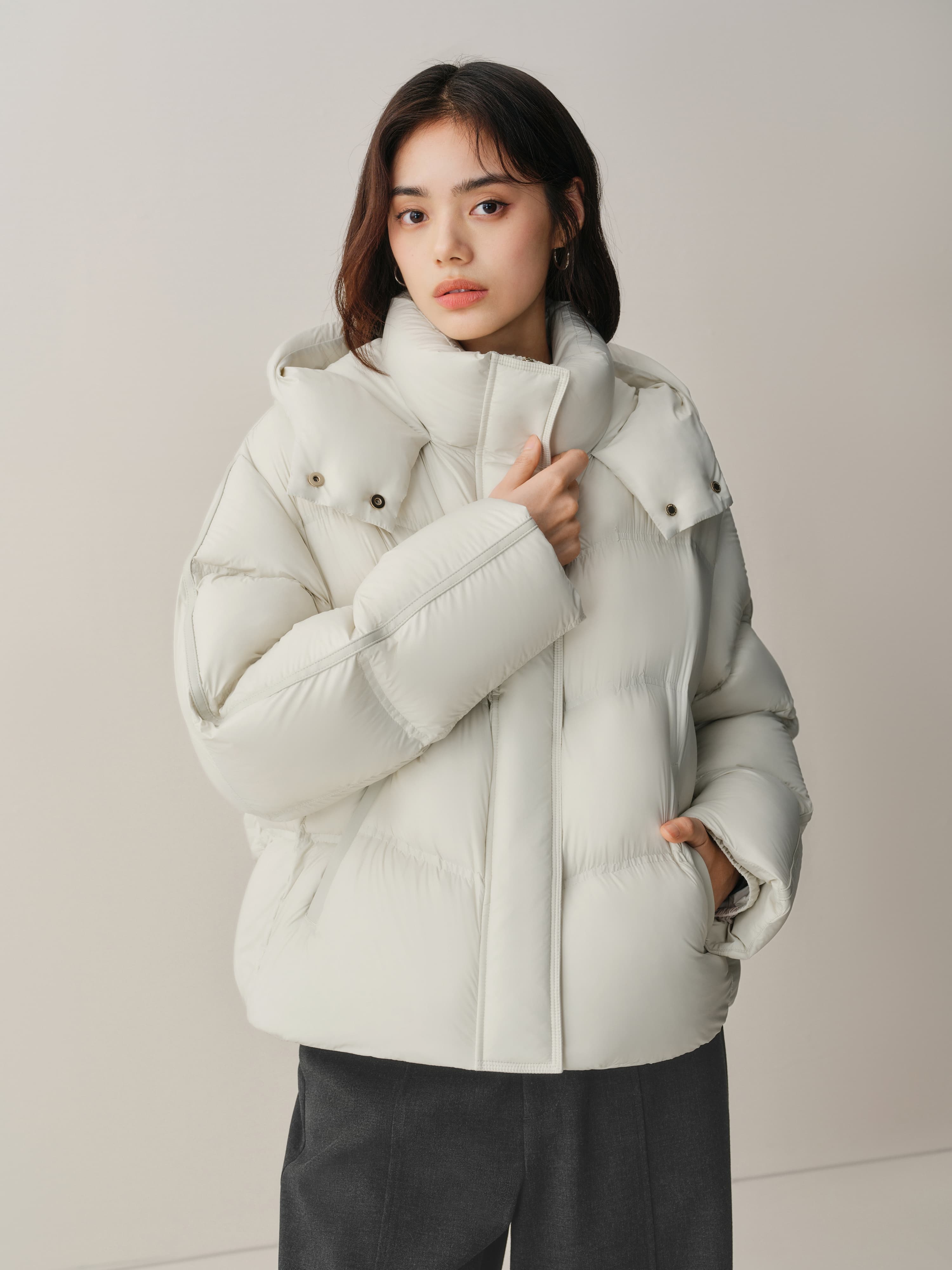 Women's Short Quilted Puffer Jacket