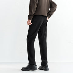 Men's Warm Slim-Fit Solid Jeans
