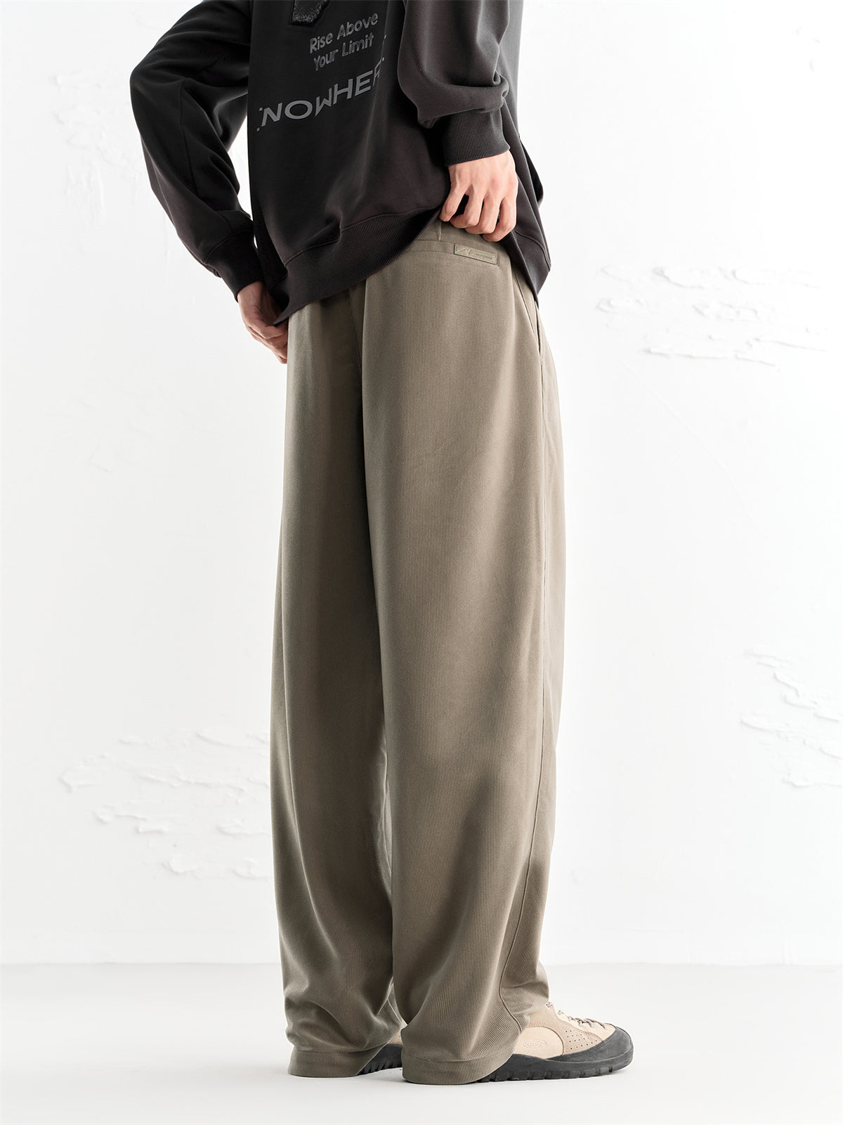 Men's Corduroy Textured Straight-Leg Casual Pants
