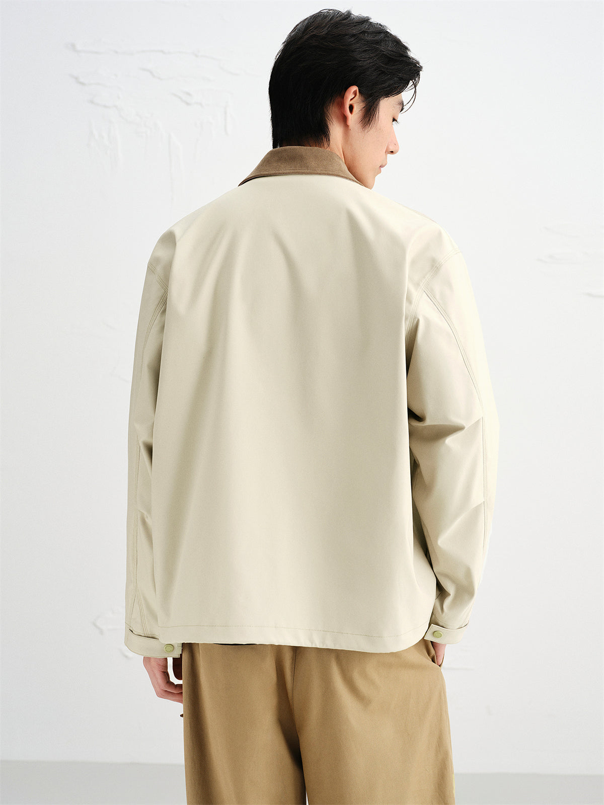 Men's Beige Barn-Style Jacket