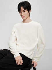 Men's Basic Chenille Textured Knit Sweater