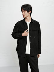 Men's Plaid Jacquard Shirt