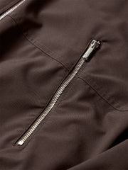 Women's Brown Utility-Inspired Casual Set