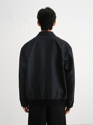 Men's Vintage Allover Subtle Jacquard Jacket