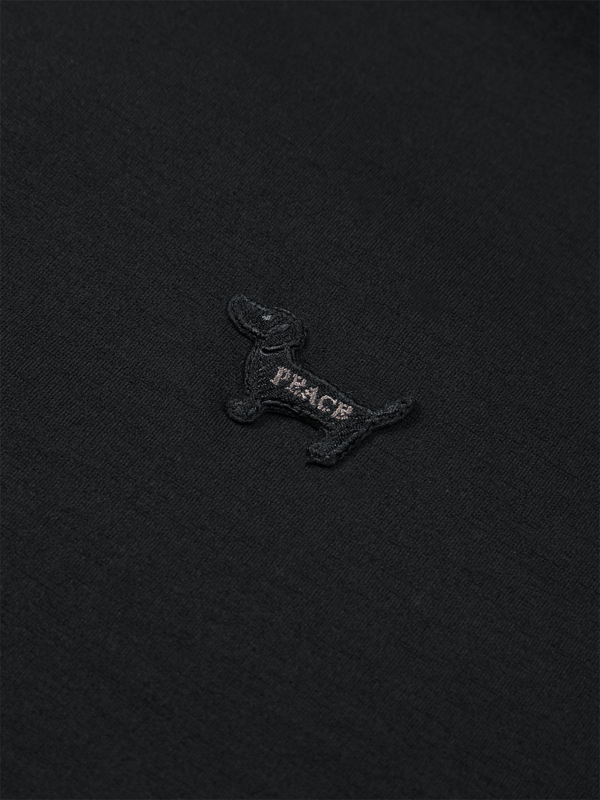 Men's Basic T-Shirt with Dog 3D Embroidery
