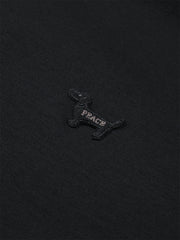 Men's Basic T-Shirt with Dog 3D Embroidery