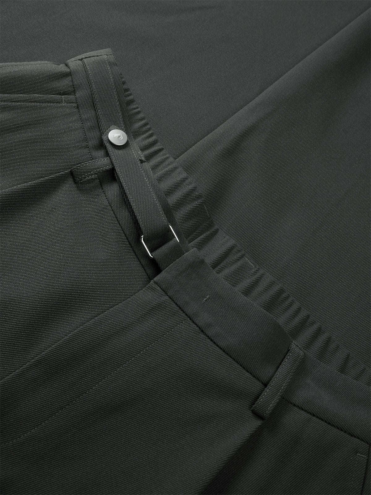 Men's Draped Wide-Leg Trousers