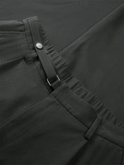 Men's Draped Wide-Leg Trousers