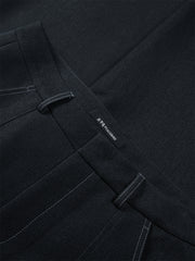 Men's Vintage Contrast-Stitched Wide-Leg Faux Denim Pants