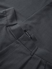 Men's Grey Relaxed Tapered Suit Pants