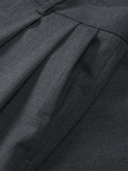 Men's Grey Relaxed Tapered Suit Pants