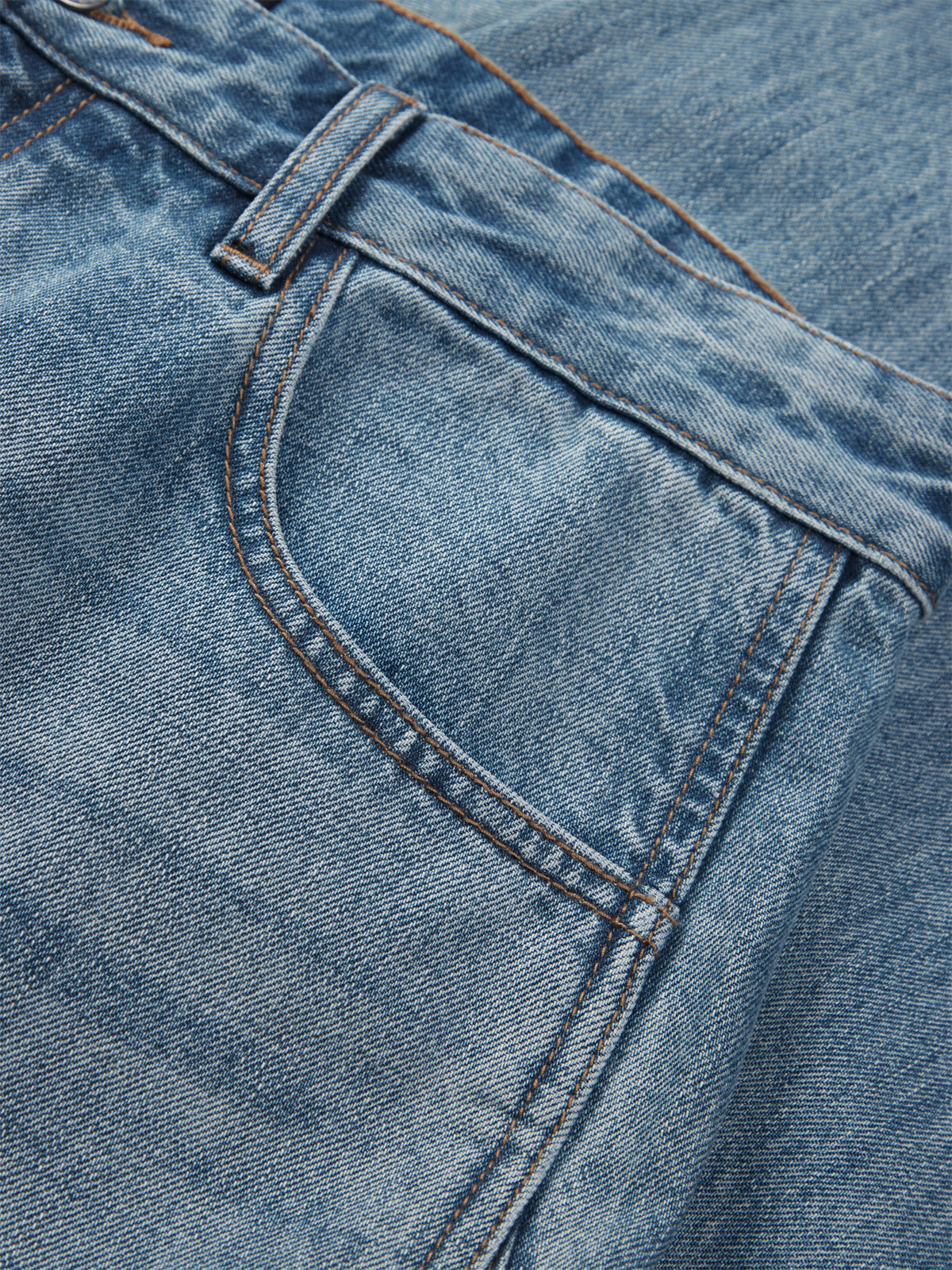 Men's Street-Style Washed Wide-Leg Jeans
