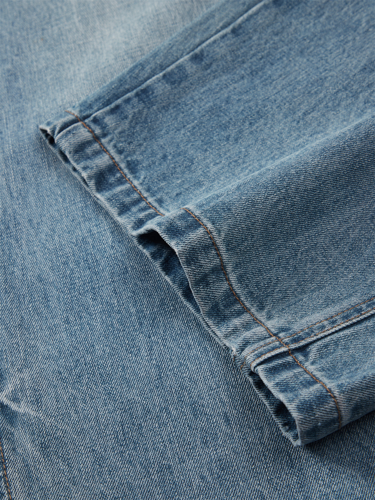 Men's Street-Style Washed Wide-Leg Jeans