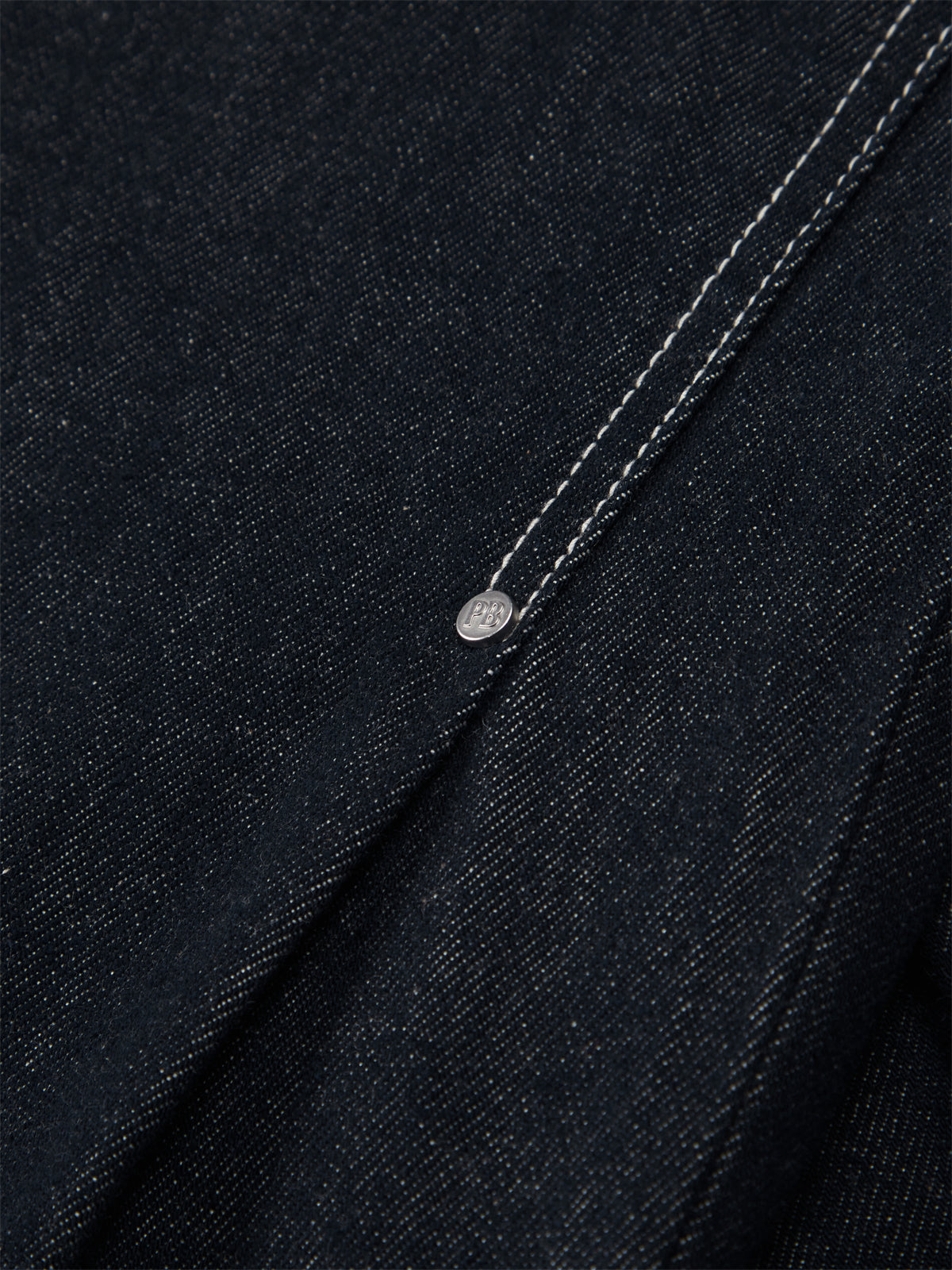 Men's Cotton Straight-Leg Jeans with Contrast Topstitching
