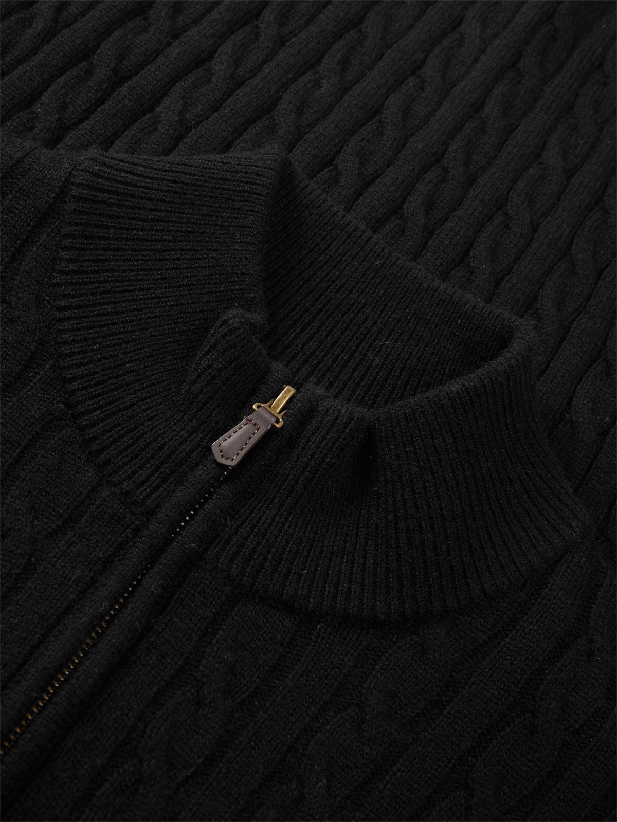 Men's Wool-Blend Cable Knit Textured Sweater