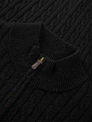 Men's Wool-Blend Cable Knit Textured Sweater
