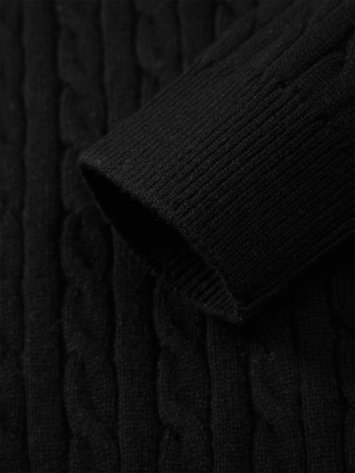 Men's Wool-Blend Cable Knit Textured Sweater