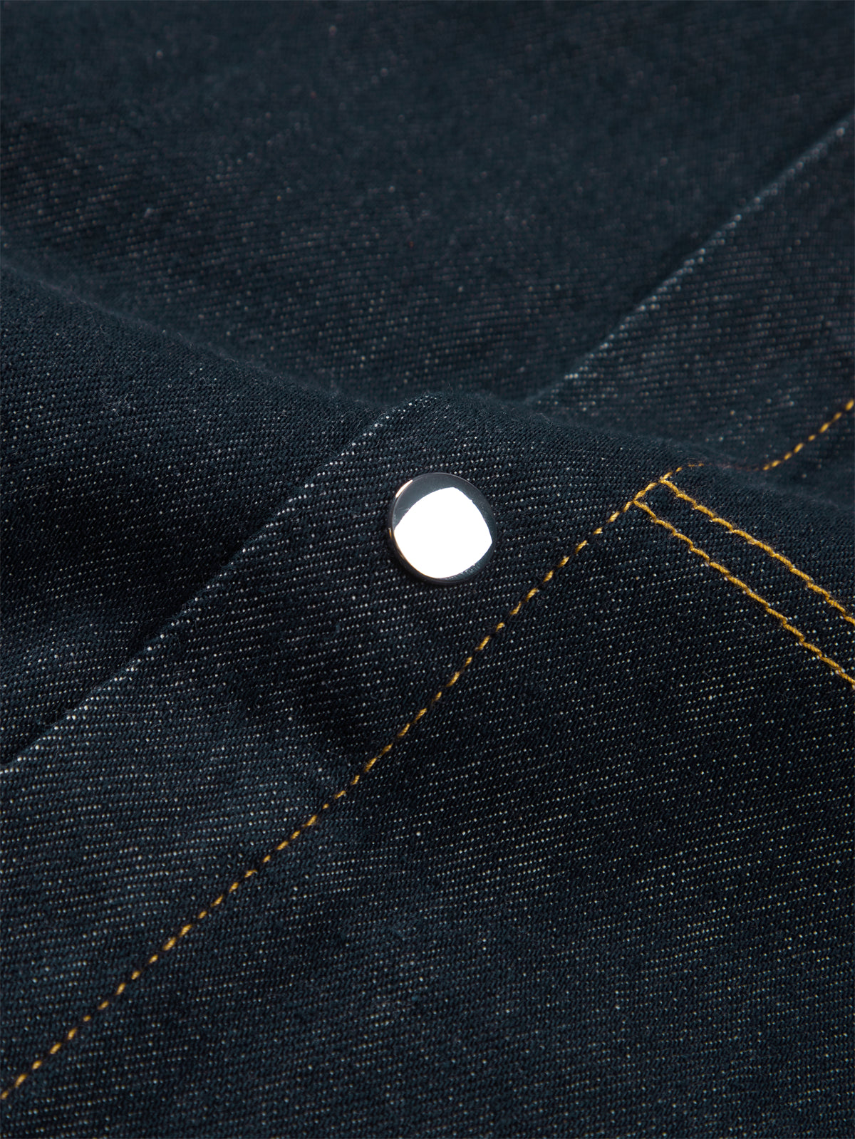 Men's Denim Shirt with Contrast Topstitching