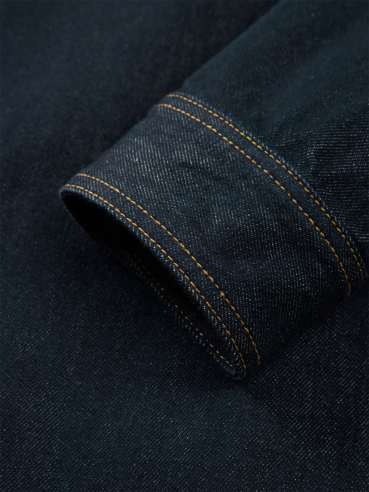 Men's Denim Shirt with Contrast Topstitching