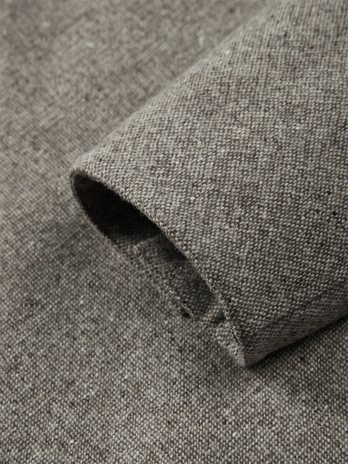 Men's Tweed Tailored Jacket with Faux Suede Collar